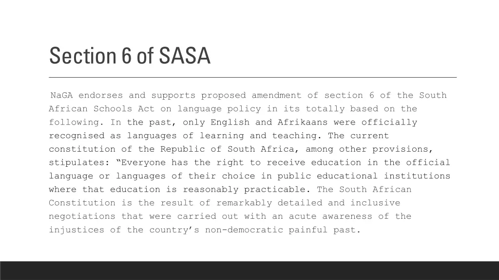 section 6 of sasa