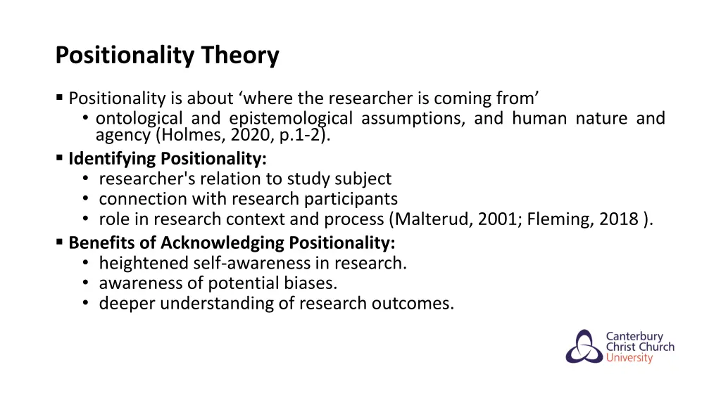 positionality theory