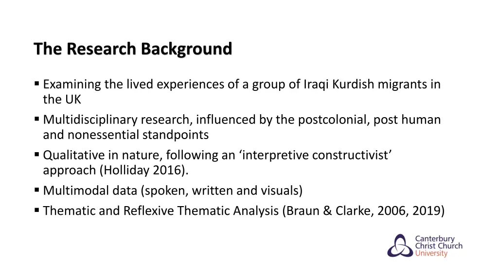 the research background