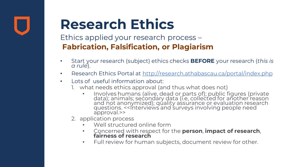 research ethics ethics applied your research