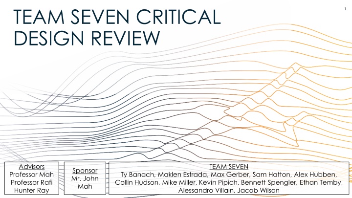 team seven critical design review