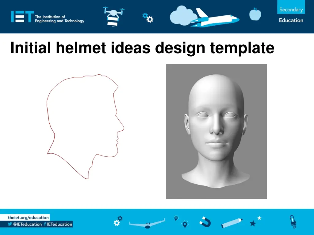 initial helmet ideas design template