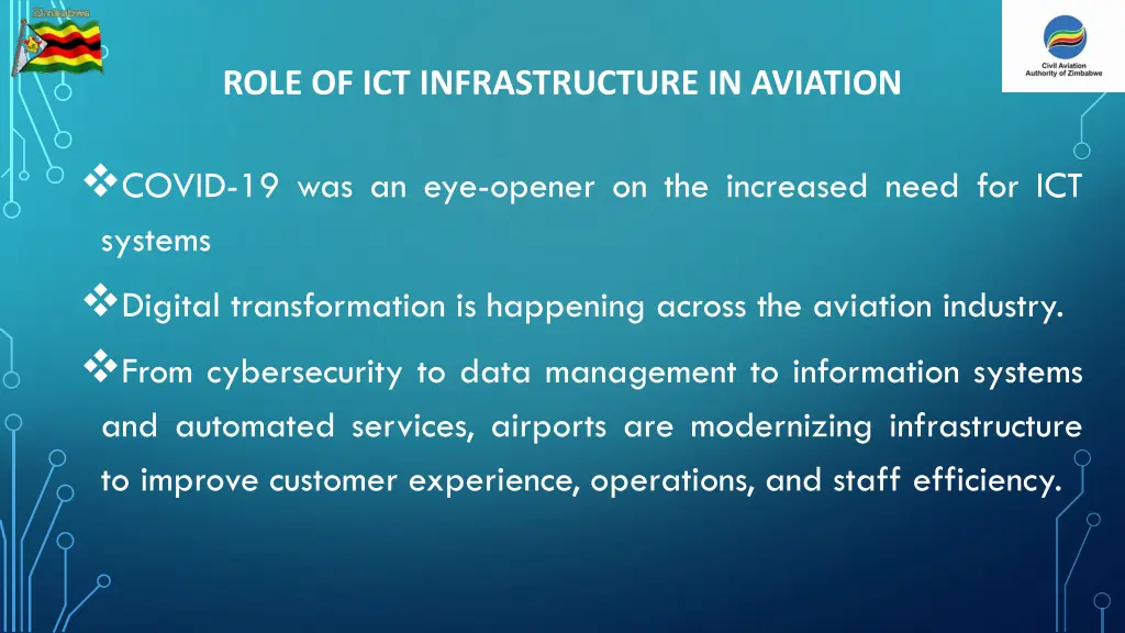 role of ict infrastructure in aviation