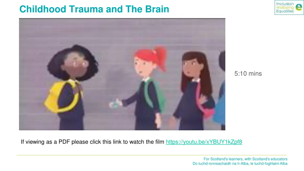 childhood trauma and the brain