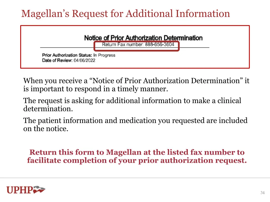 magellan s request for additional information