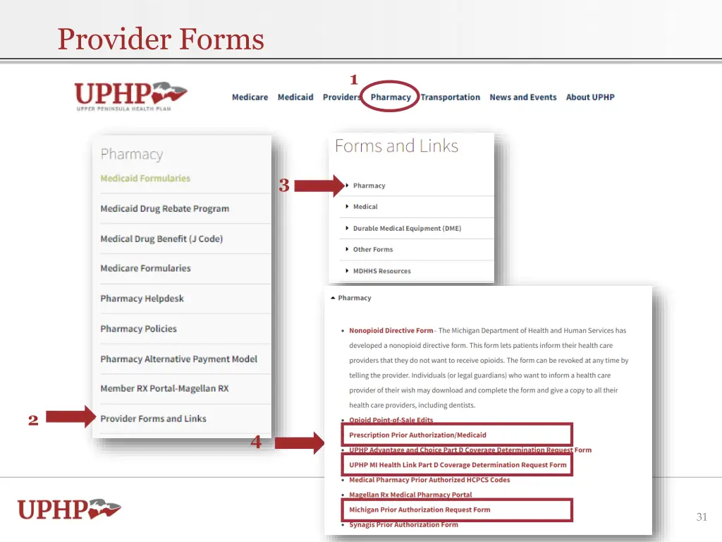 provider forms