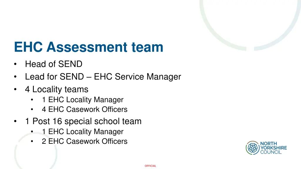 ehc assessment team head of send lead for send