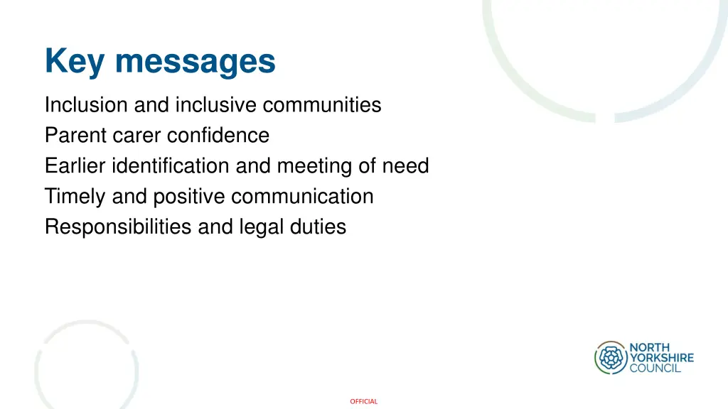 key messages