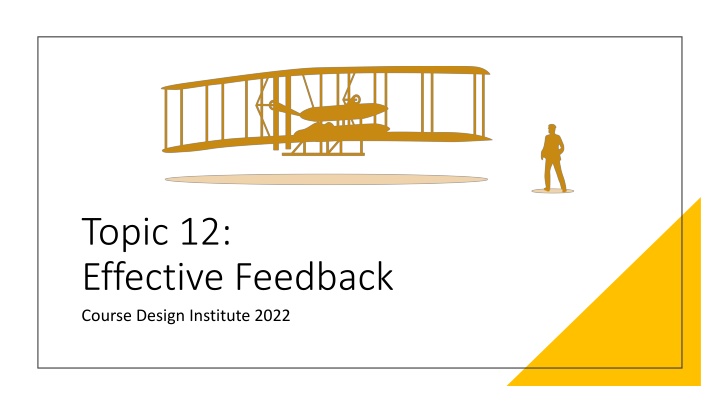 topic 12 effective feedback course design