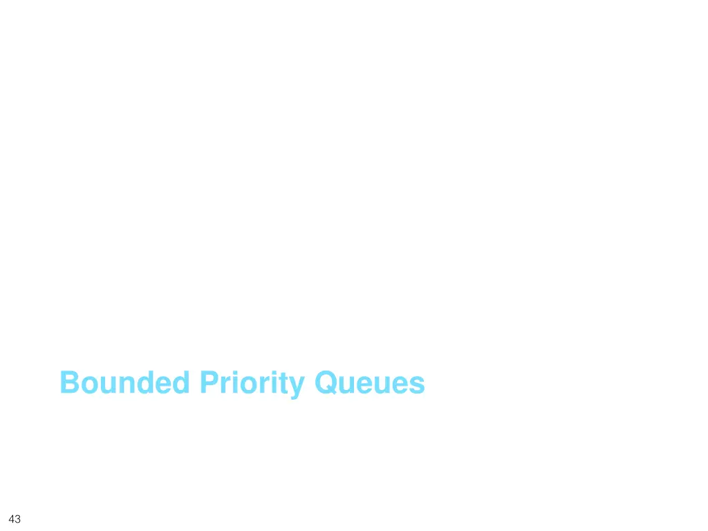 bounded priority queues