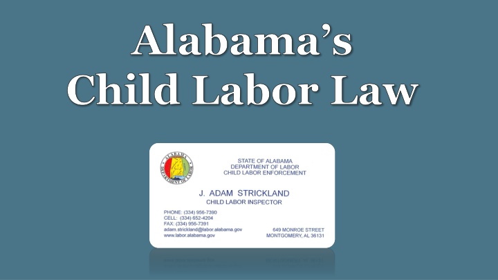 alabama s child labor law