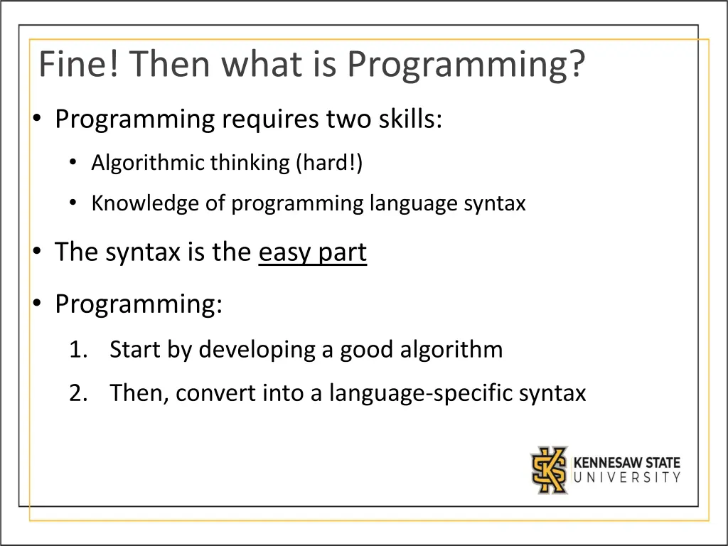 fine then what is programming