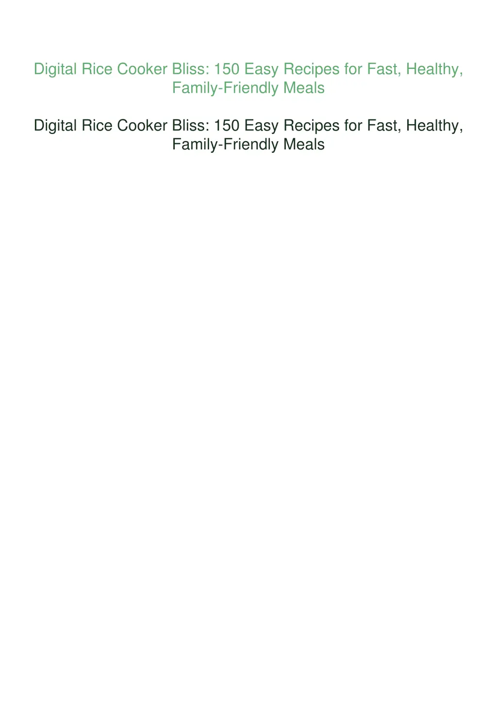 digital rice cooker bliss 150 easy recipes