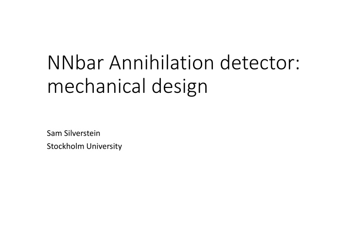 nnbar annihilation detector mechanical design