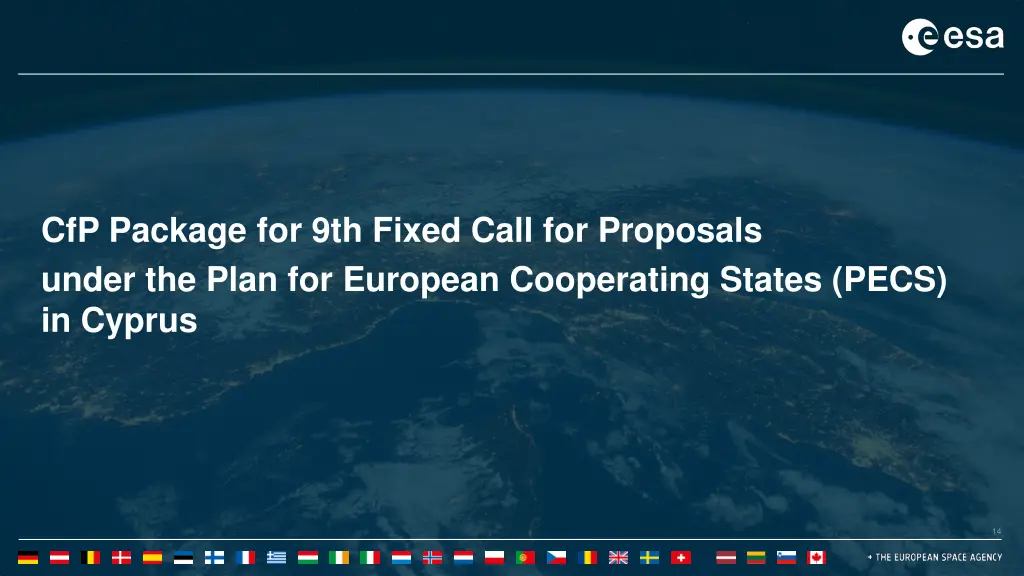 cfp package for 9th fixed call for proposals