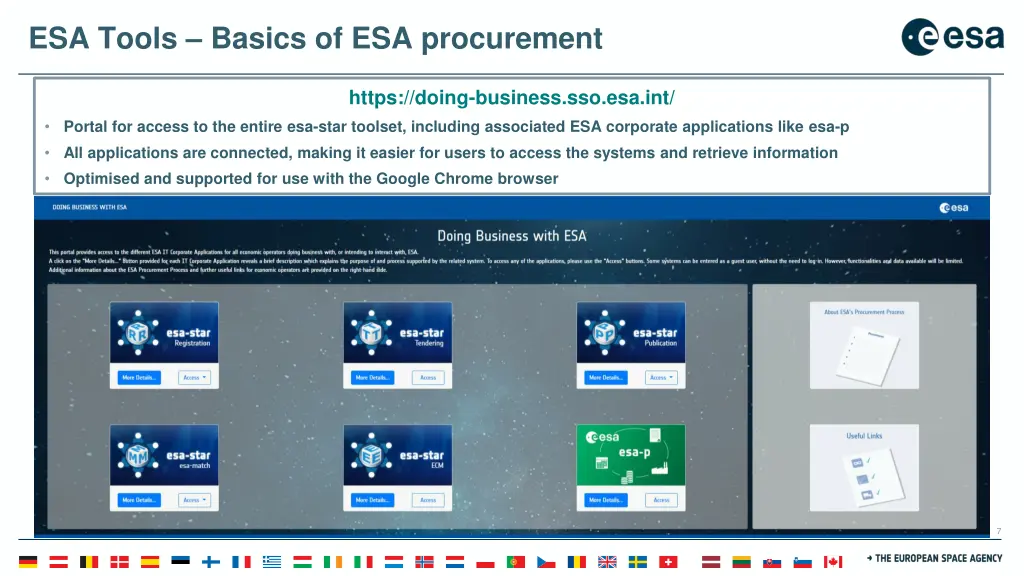 esa tools basics of esa procurement 1