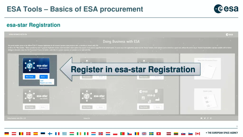 esa tools basics of esa procurement 2