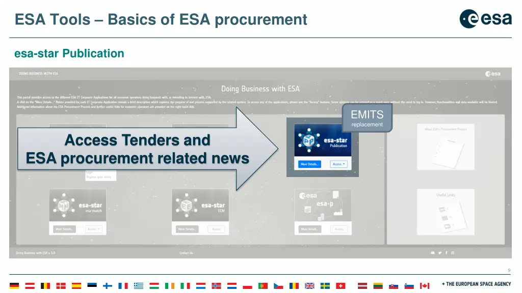 esa tools basics of esa procurement 3