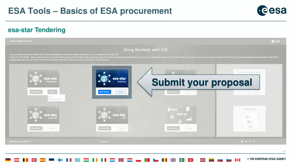 esa tools basics of esa procurement 5