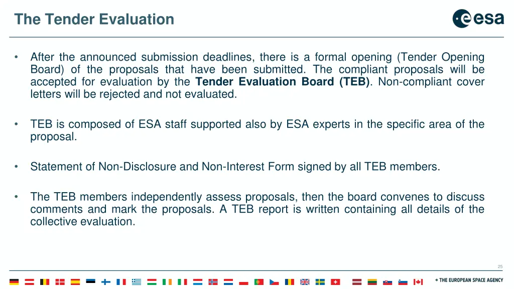 the tender evaluation 1