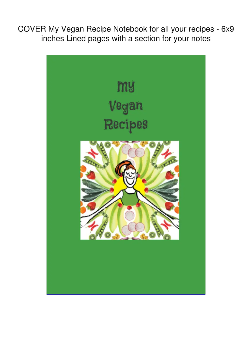 cover my vegan recipe notebook for all your