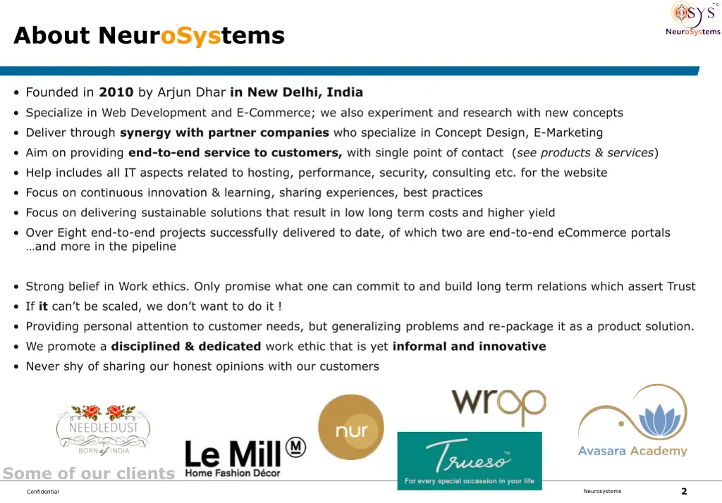 about neurosystems