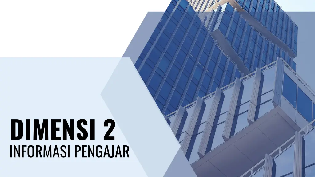 dimensi 2 informasi pengajar