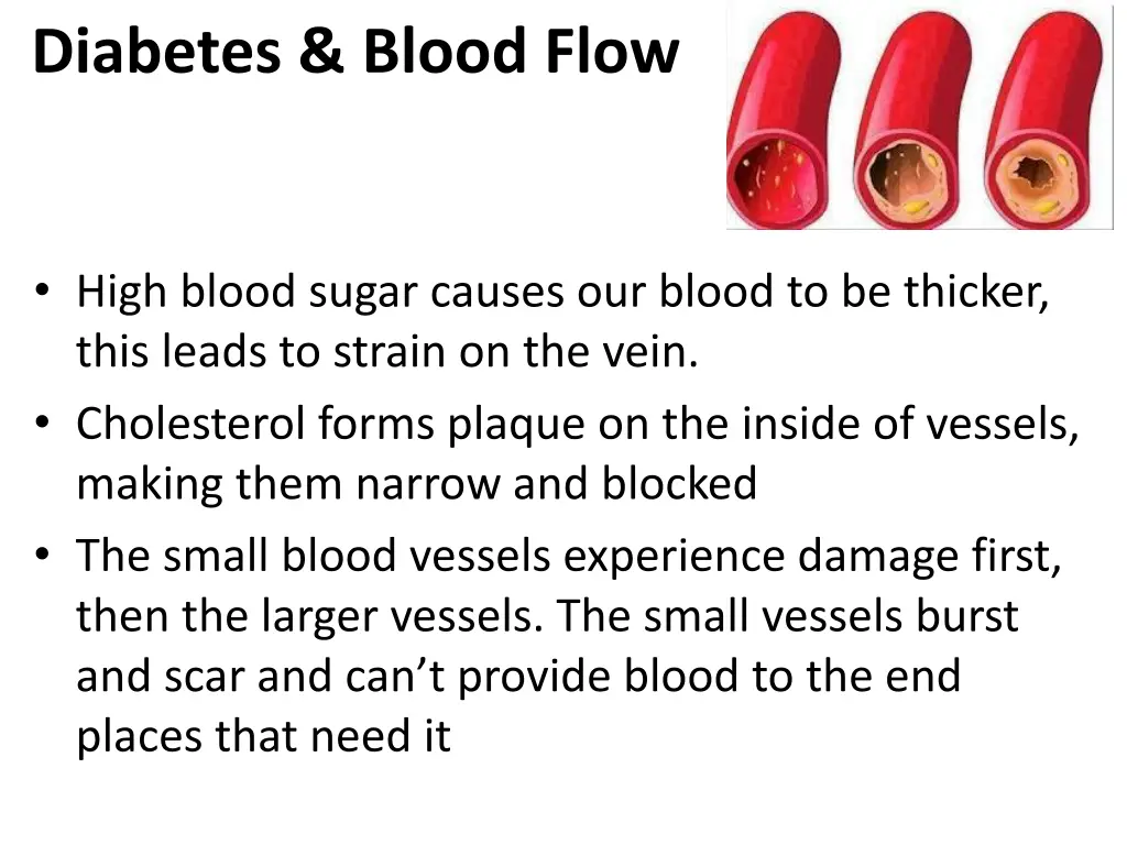 diabetes blood flow