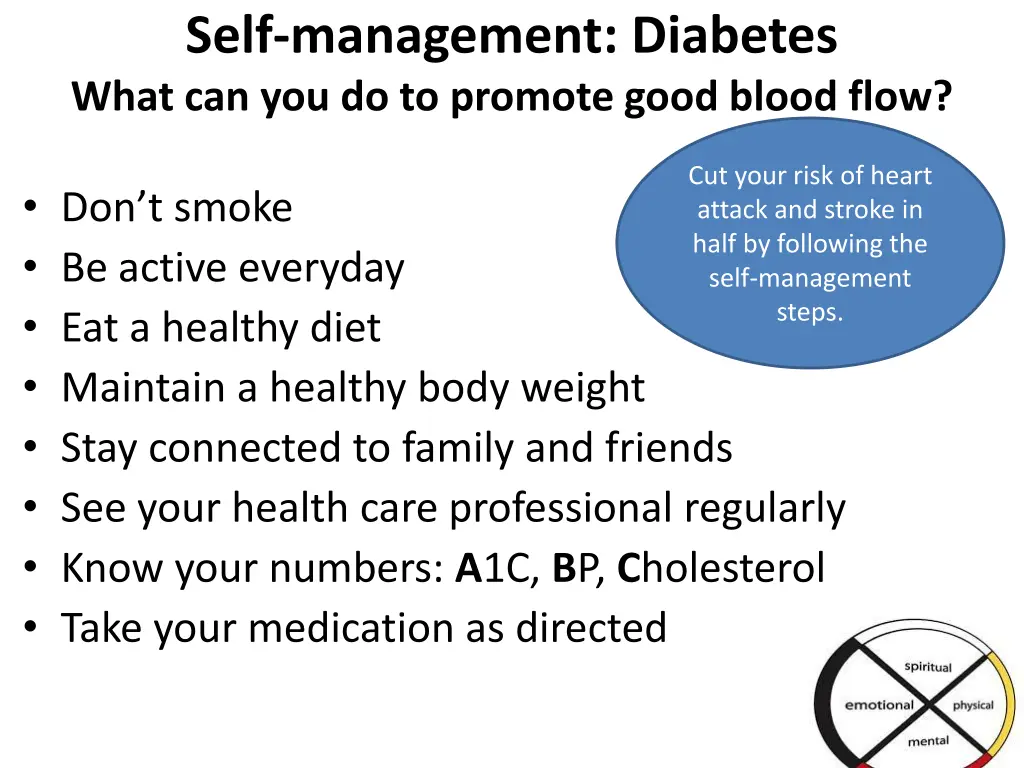 self management diabetes what