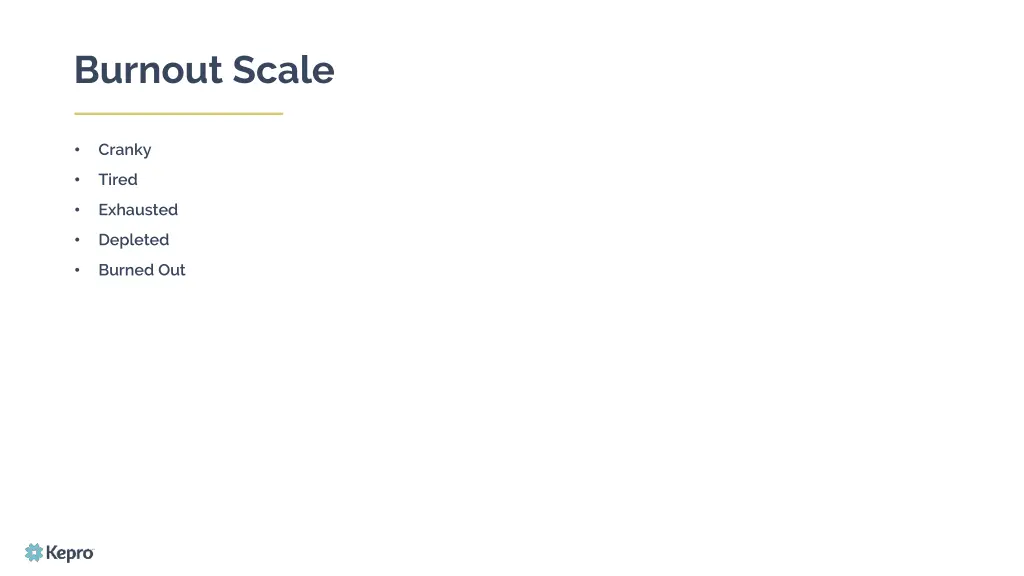 burnout scale