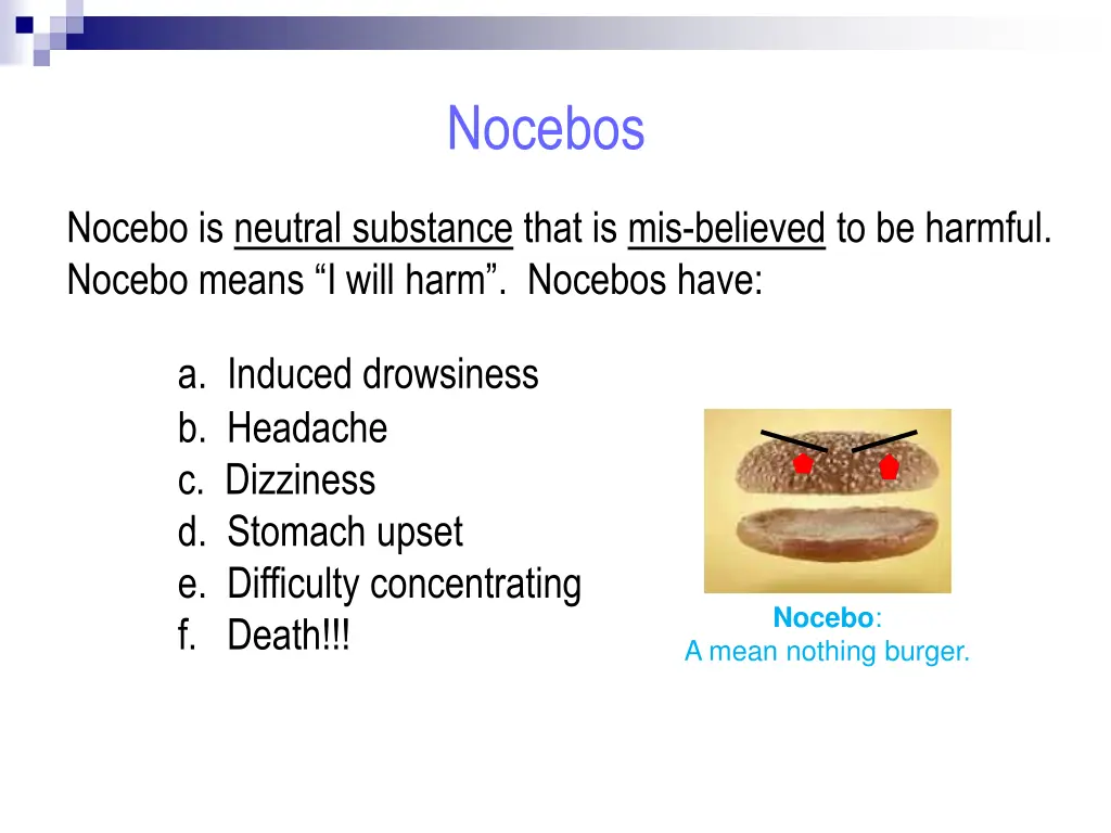 nocebos