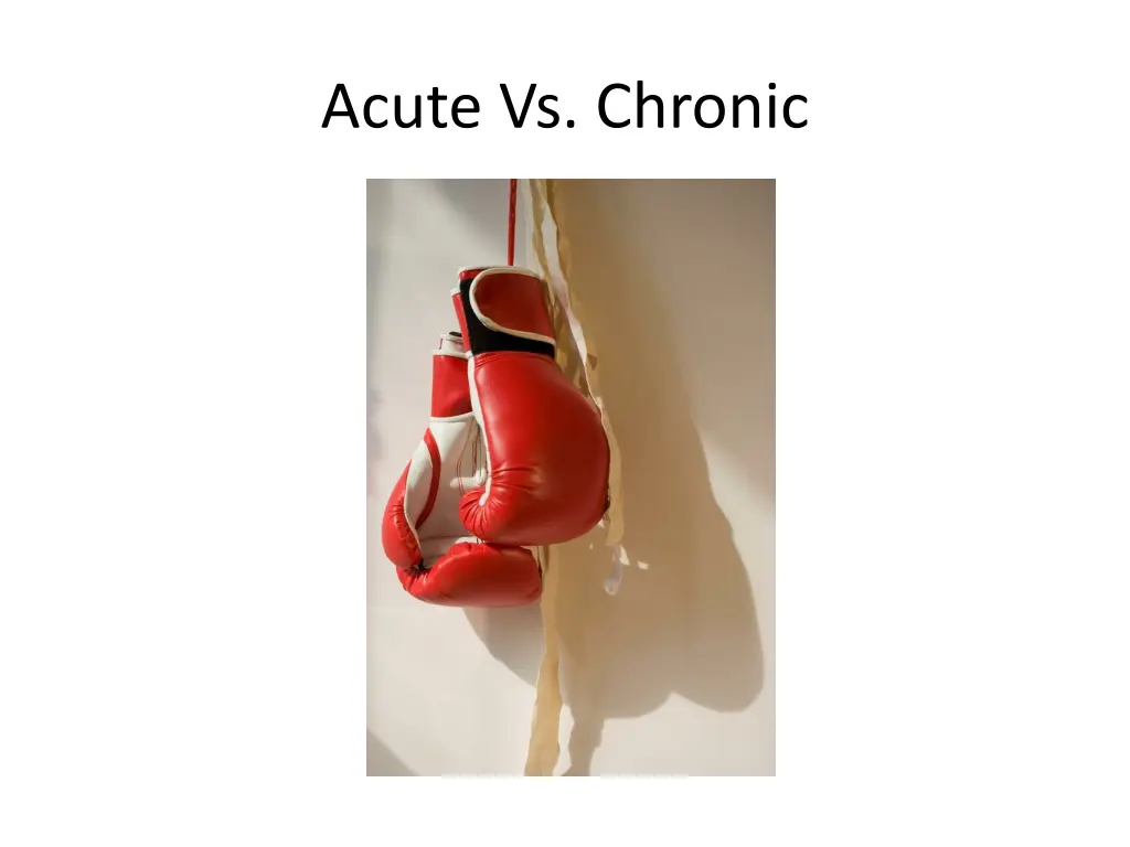 acute vs chronic