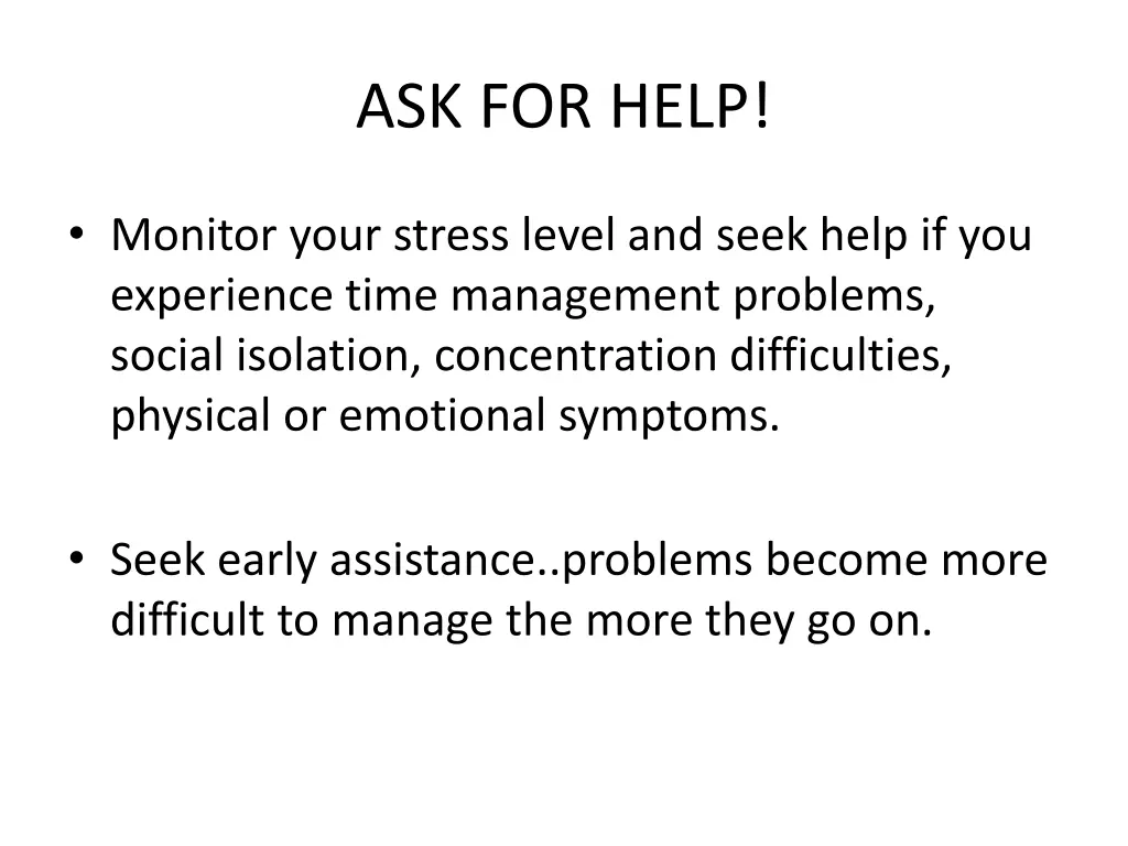 ask for help