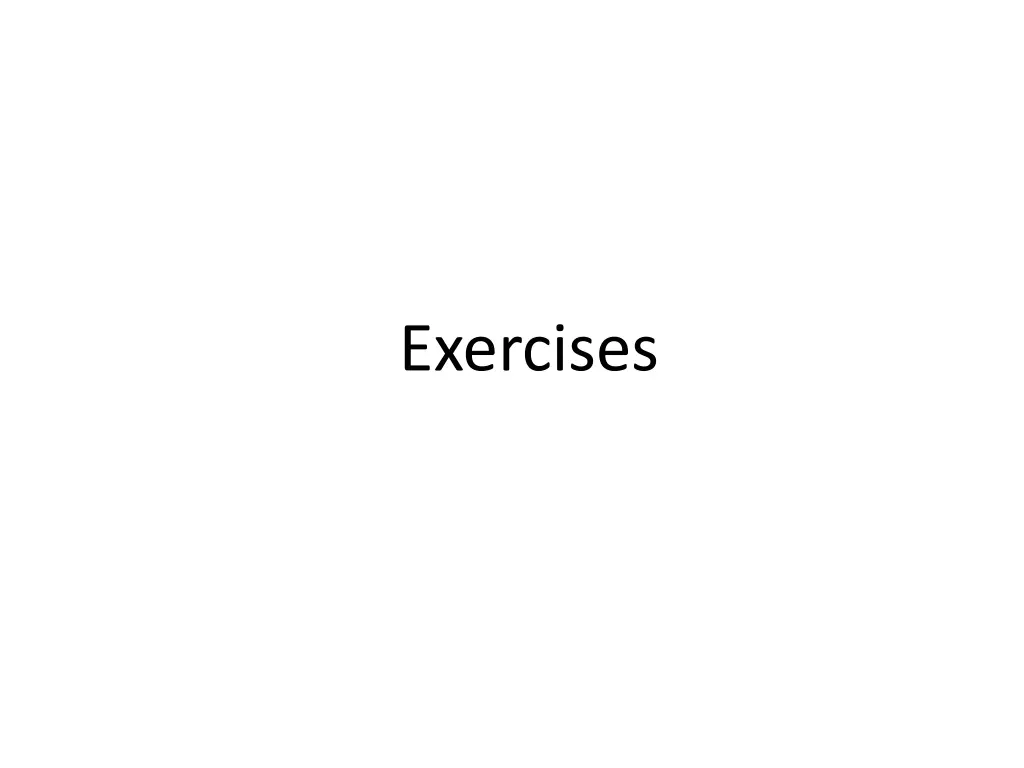 exercises