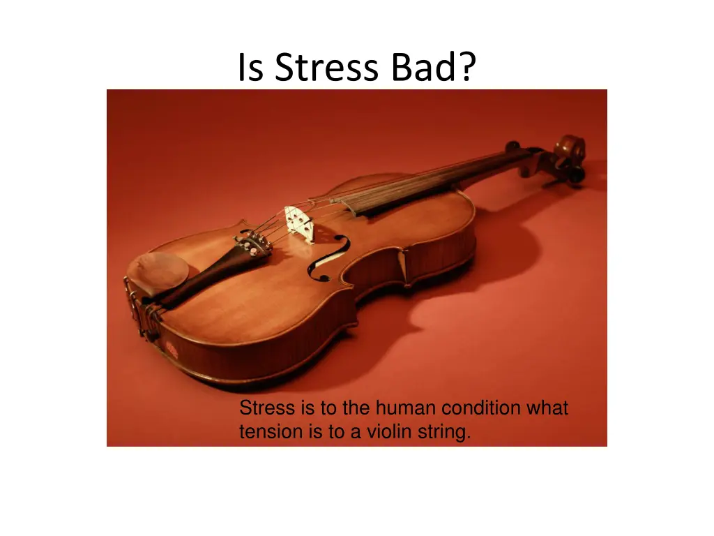 is stress bad