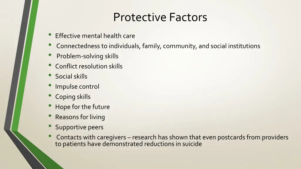 protective factors