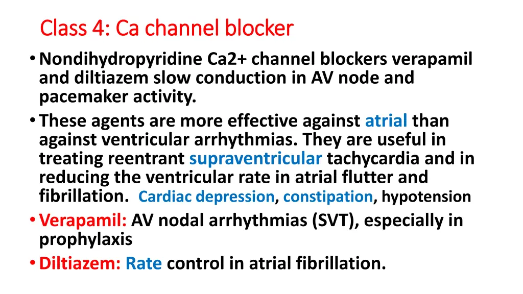 class 4 ca channel blocker class 4 ca channel