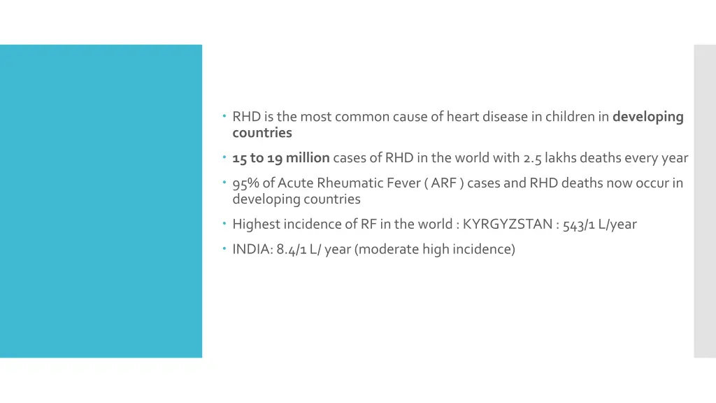rhd is the most common cause of heart disease