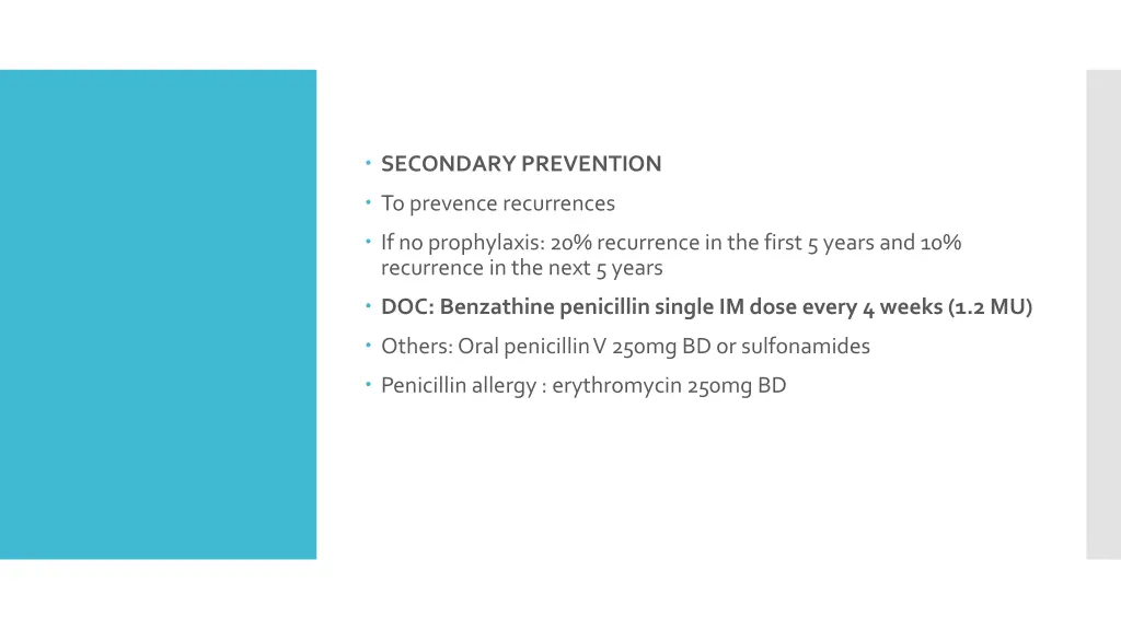 secondary prevention