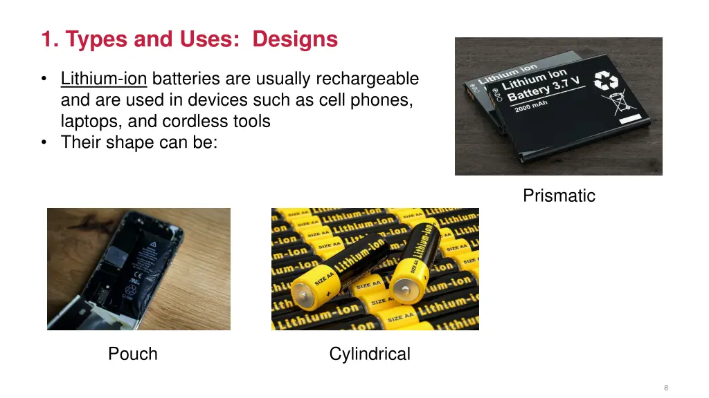 1 types and uses designs