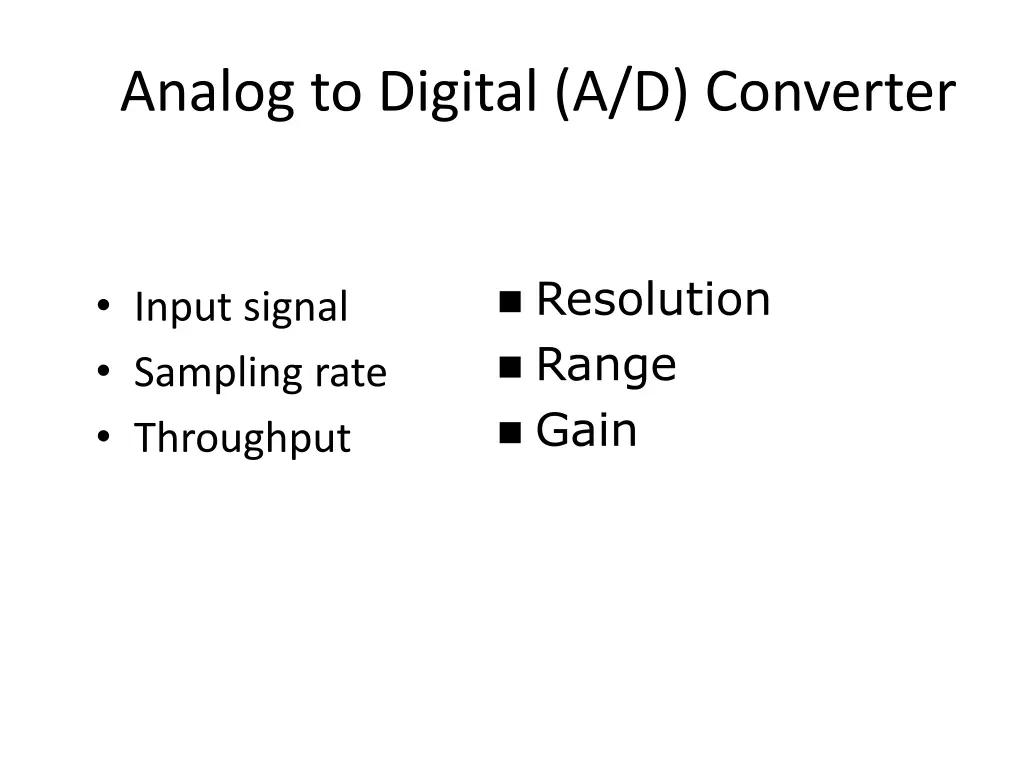 analog to digital a d converter