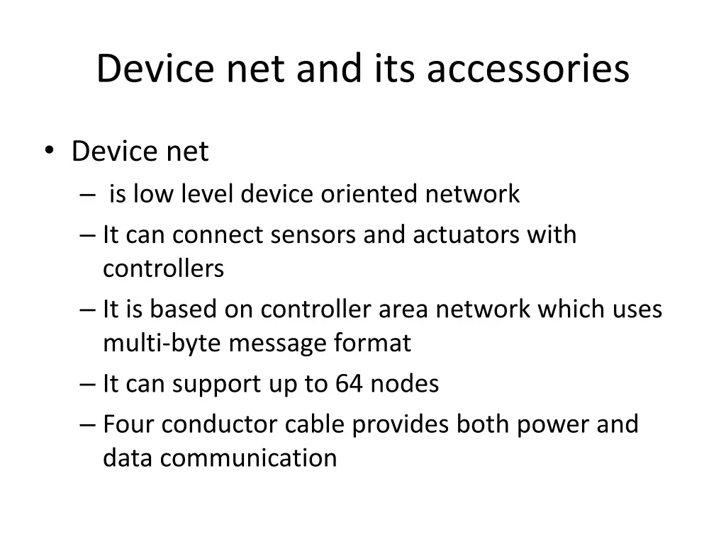 device net and its accessories