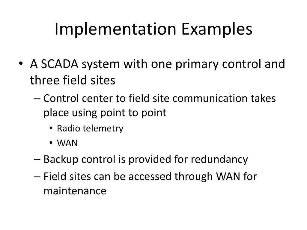 implementation examples