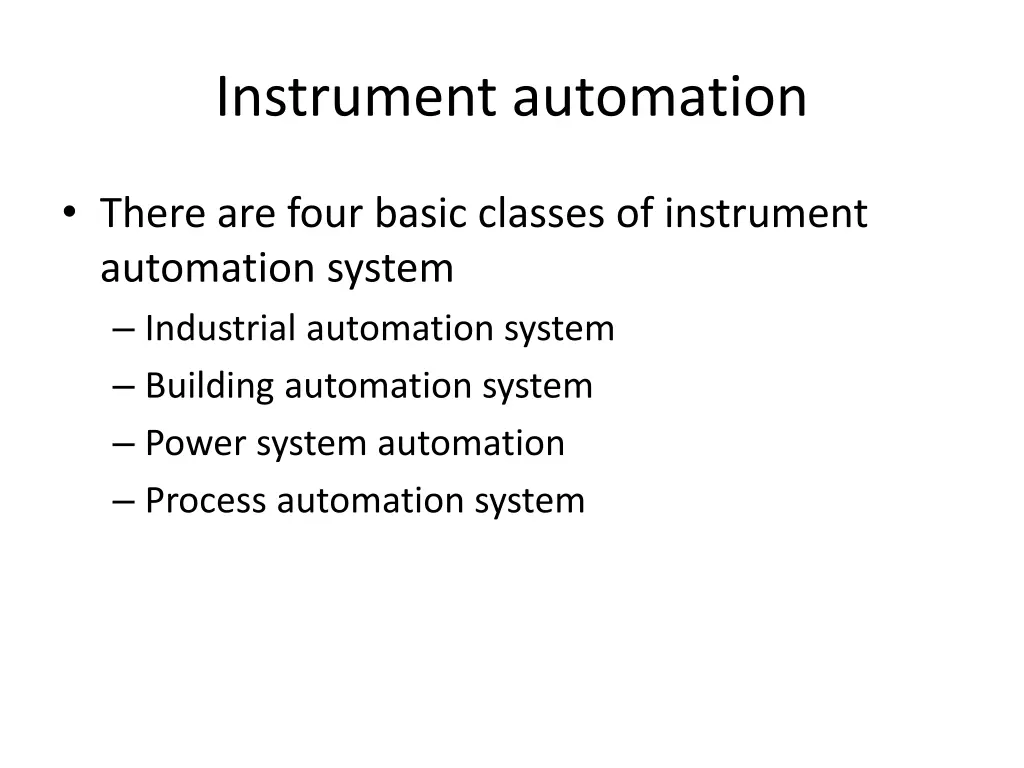 instrument automation