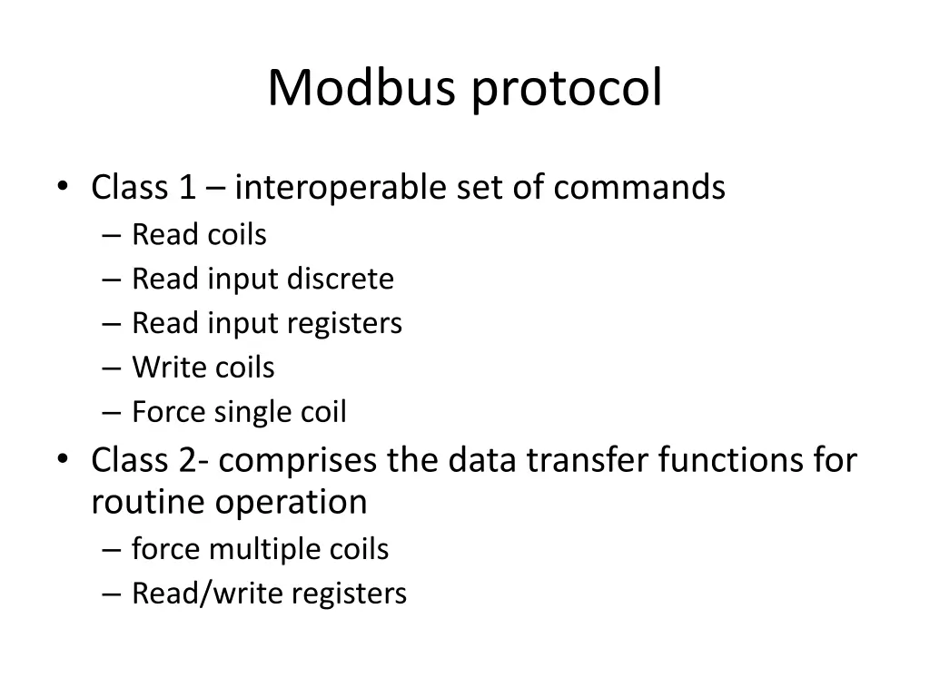 modbus protocol