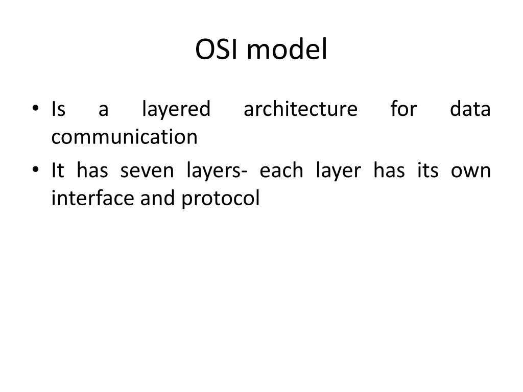 osi model