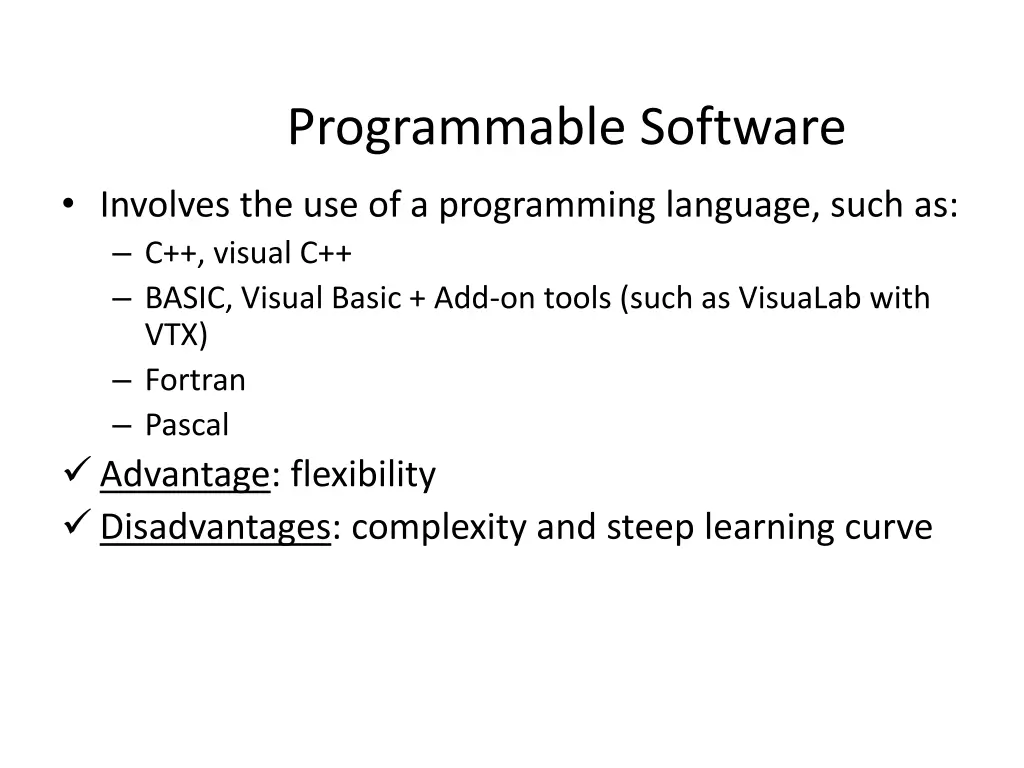 programmable software