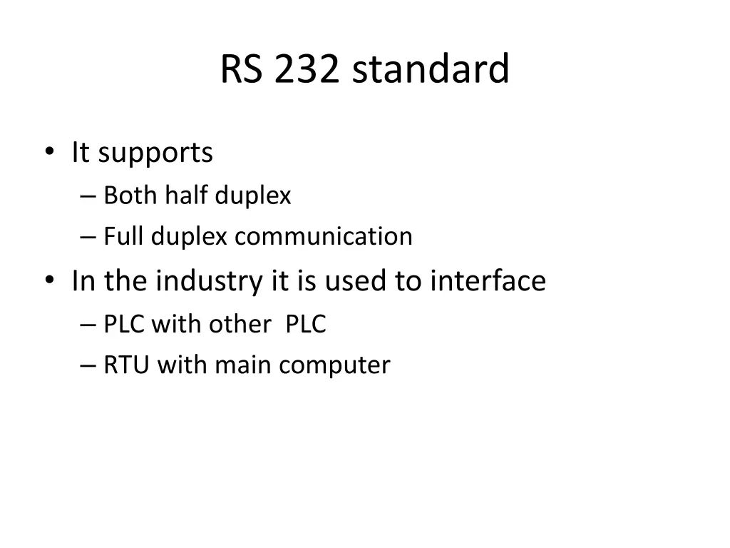 rs 232 standard
