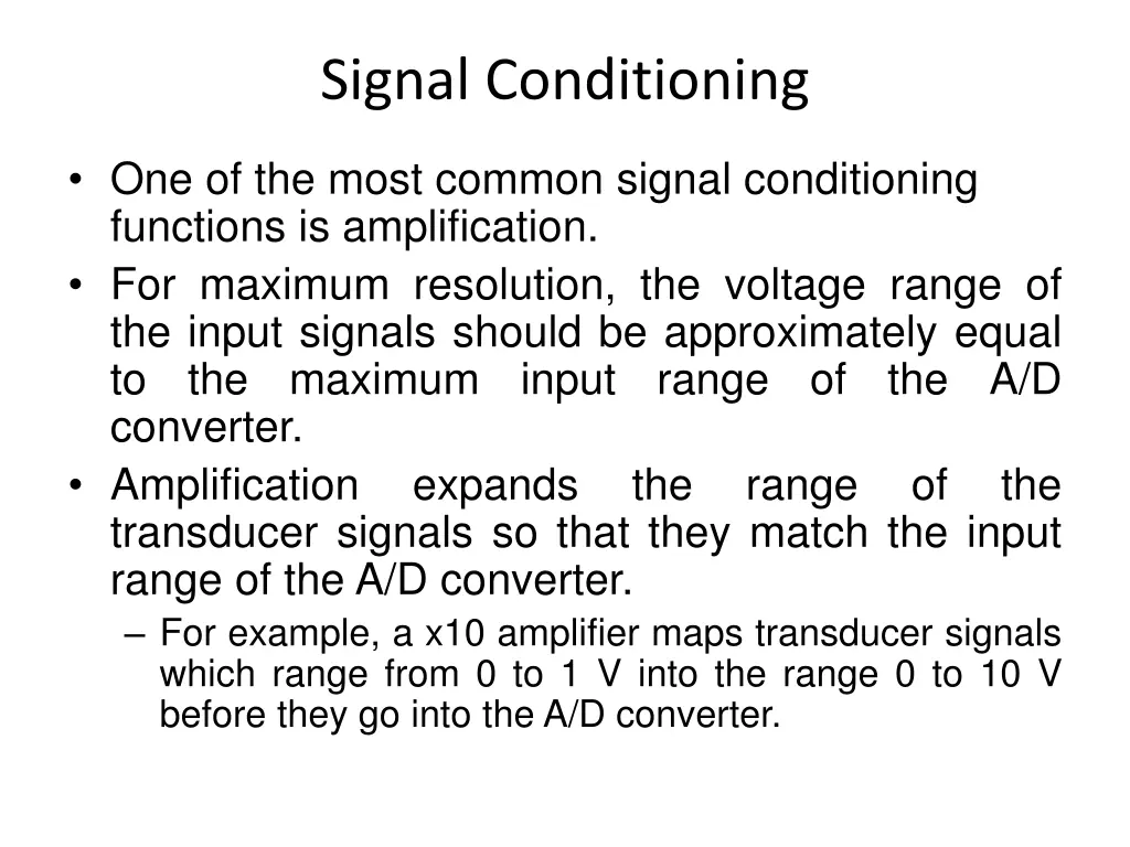 signal conditioning 1