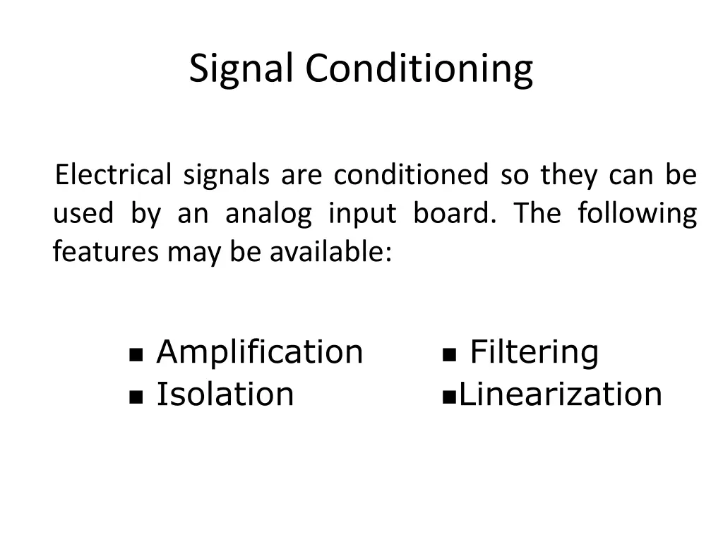 signal conditioning 2